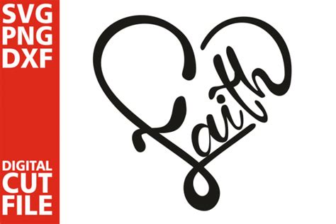 Faith Heart Svg Christian Svg Bible Svg Jesus Sunflower