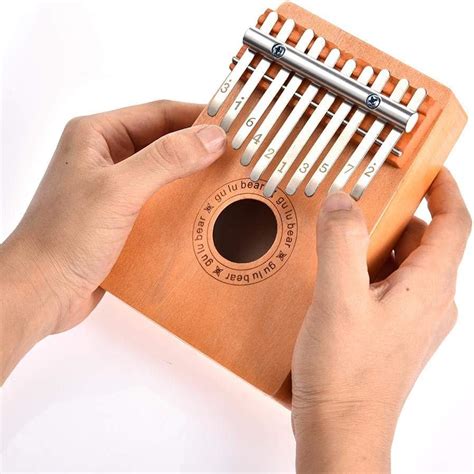 Teclas Piano De Dedo De Pulgar De Madera Instrumento Musical Kalimba