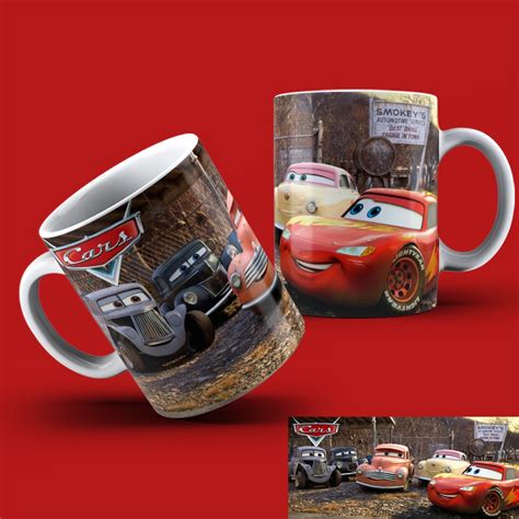 Caneca Carros Filme Modelos Rel Mpago Mcqueen Lightning Mcqueen Cars