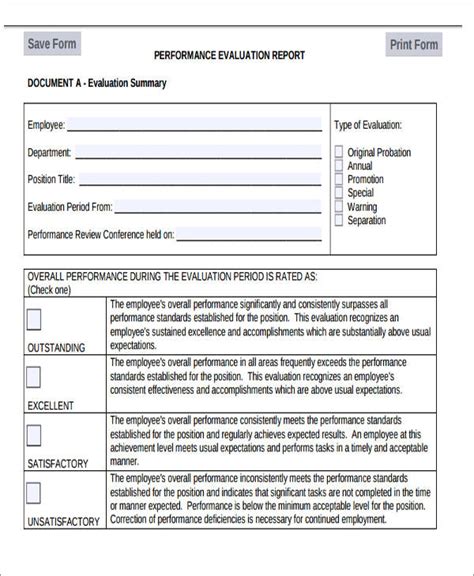 Free Sample Job Evaluation Reports In Ms Word Pdf Hot Sex Picture