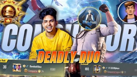 Best Duo In Conqueror Lobby Ft BandookBaaz Bgmi Conqueror Pubg