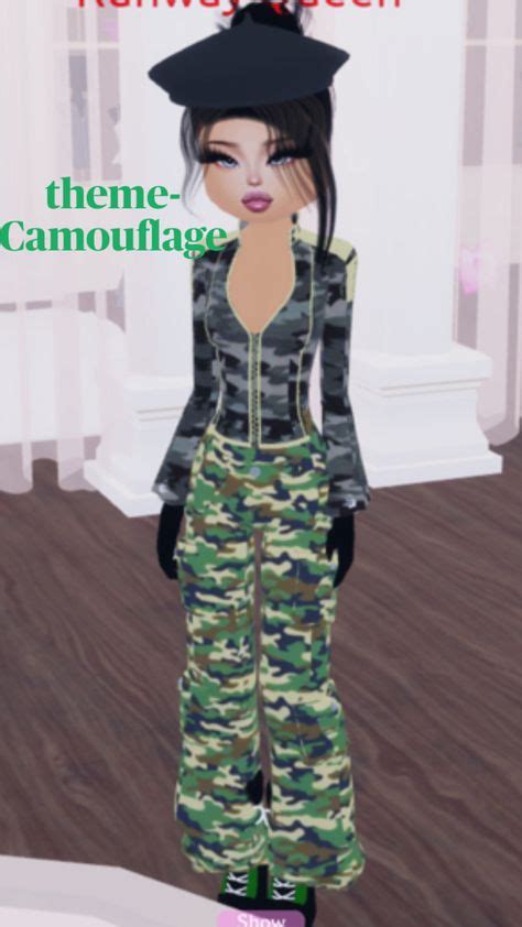 Dti Outfits Theme Camouflage