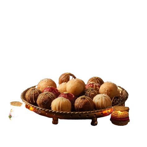 Diwali Stock Photo Of Indian Sweet Or Mithai And Oil Lamp Or Diya