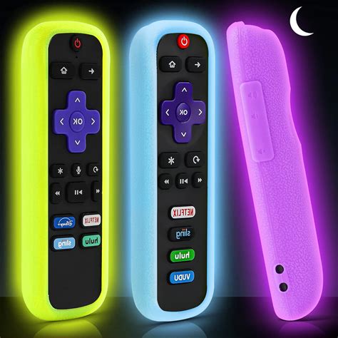 Onebom（3 Pack） Cover For Roku Remote Cover For Hisensetcl