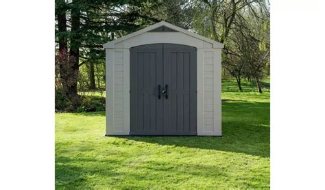 Keter 8x6ft Outdoor Plastic Garden Shed Beige 7290103664947 EBay