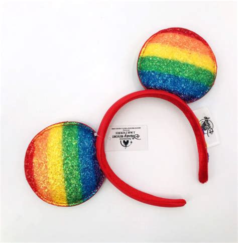 Headband SHDR 2021 Rainbow Minnie Mouse Ears Limited Pride Love Disney