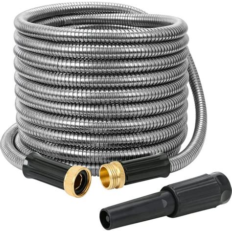 Styddi 100ft Professional Stainless Steel Garden Hose Easy Use