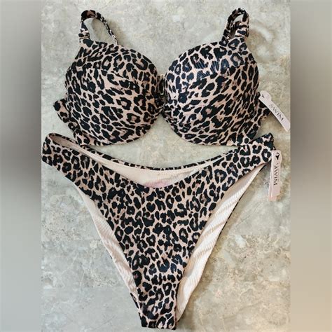 Victoria S Secret Swim Cl Vs Swim Removable Push Up Bikini Top Brazilian Bikini Set
