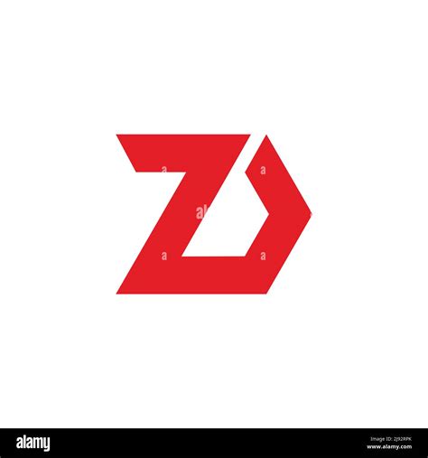 Letter Zd Movement Geometric Logo Vector Stock Vector Image Art Alamy