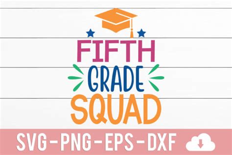 Fifth Grade Squad SVG Cut File Afbeelding Door CraftartSVG Creative