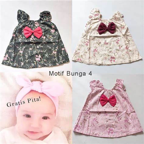 Promo KA Princess Gaun Dress Baju Bayi 0 3 Bulan Gratis Pita Ulang