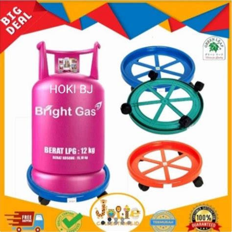 Jual Tatakan Gas Lpg Roda Roller Galon Alas Tabung Elpiji Kg