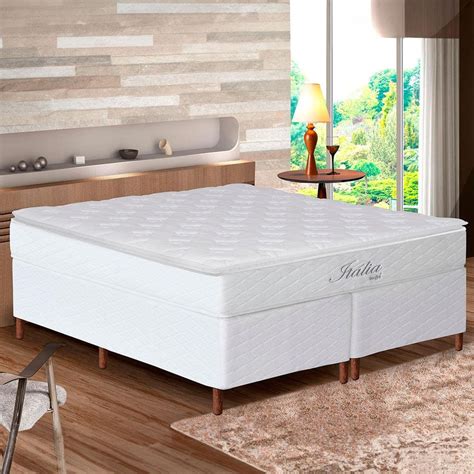 Cama Box King Size Colchao Italia Umaflex Molas Ensacadas E Pillow