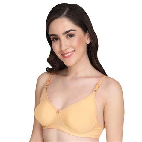 Plain Cotton Yellow Women Non Padded Bra At Rs 100 Piece In Greater