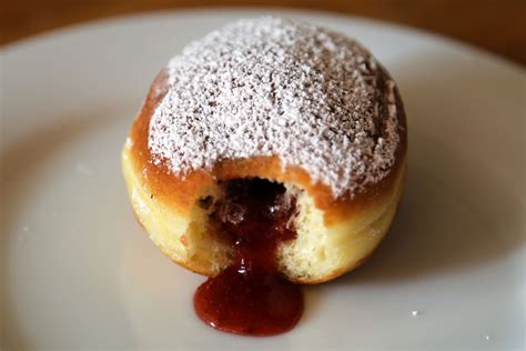 Hanukkah Treats Strawberry Jam Filled Jelly Donuts Sufganiyot Bay