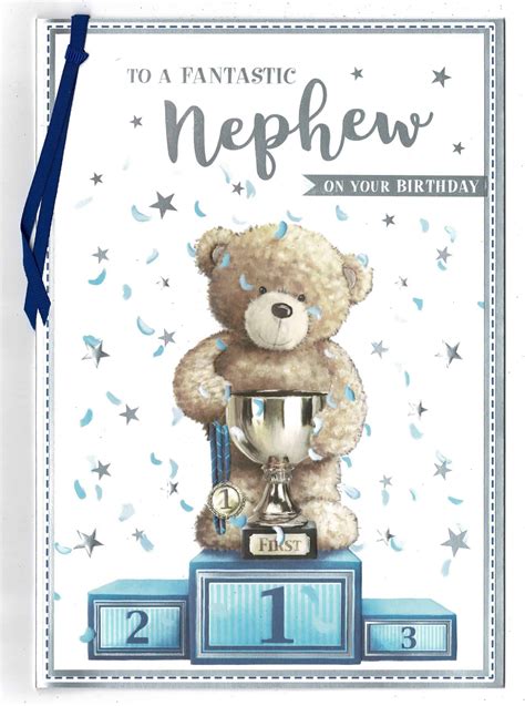 Nephew Birthday Card 'To A Fantastic Nephew On Your Birthday' - With ...