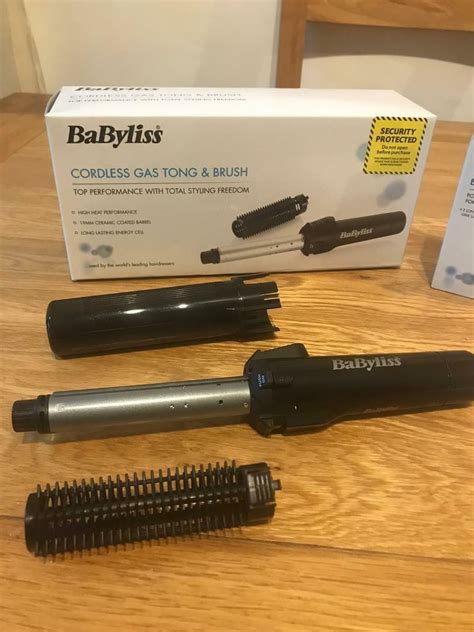 Babyliss Cordless Portable Gas Travel Curling Tong And Brush Plus