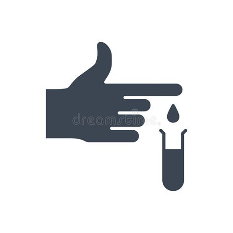 Blood Test Related Vector Glyph Icon Stock Vector Illustration Of