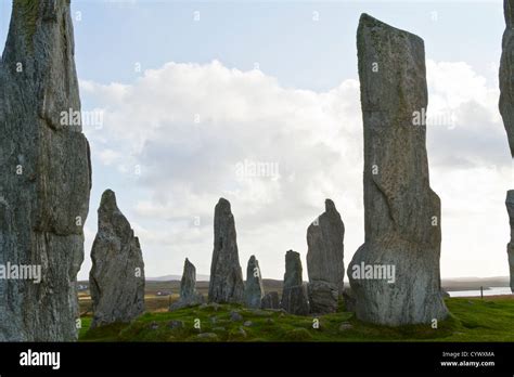 The Standing Stones Of Callanish Calanais On The Island Of Lewis In