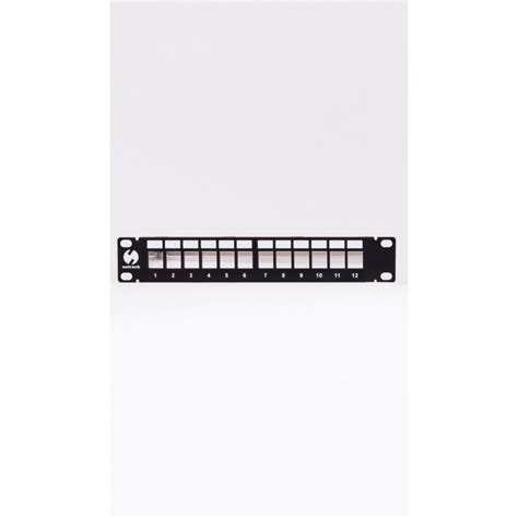 Netrack Keystone Patch Panel 10 12 Ports Ftp Equipped With 12x Keystone Jack Cat 6a