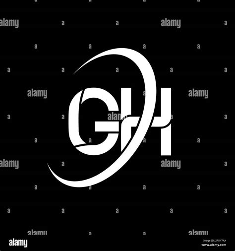 Gh Logo G H Design White Gh Letter Gh G H Letter Logo Design