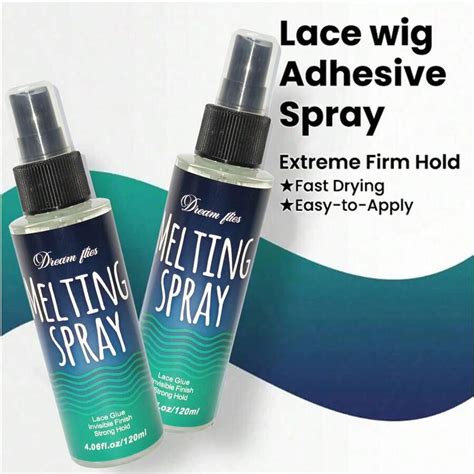 120ml Lace Melting And Holding Spray Glue Less Hair Adhesive For Wigs Lace Bond Adhesive Spray