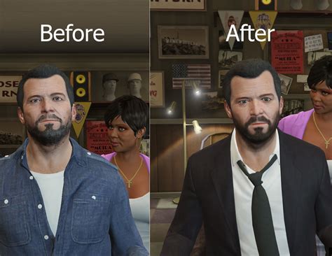 Long Stubbled Beard For Michael To Solve The Problem Gta5
