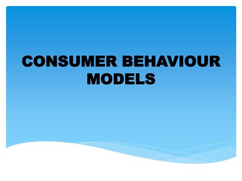 Solution Consumer Behaviour Models Studypool