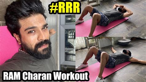 Ram Charan Latest Workout Video For Rrr Movie Ram Charan House