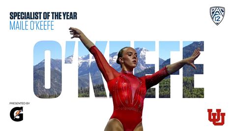 Utah S Maile O Keefe Named 2023 Pac 12 Gymnastics Specialist Of The