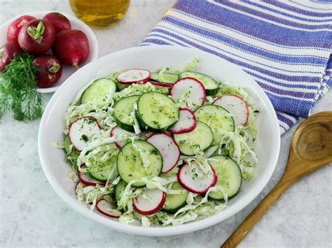 Crunchy Pickled Salad Cucumbers Cabbage Radish