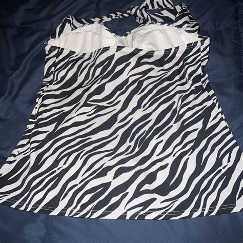 Victorias Secret Zebra Tankini Bikini Bra Top C Gem