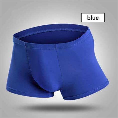 Caleçon en soie extensible pour Homme sous vêtement Sexy pour Gay