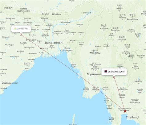 Flights From Gaya To Chiang Mai Gay To Cnx Airlines Best Routes