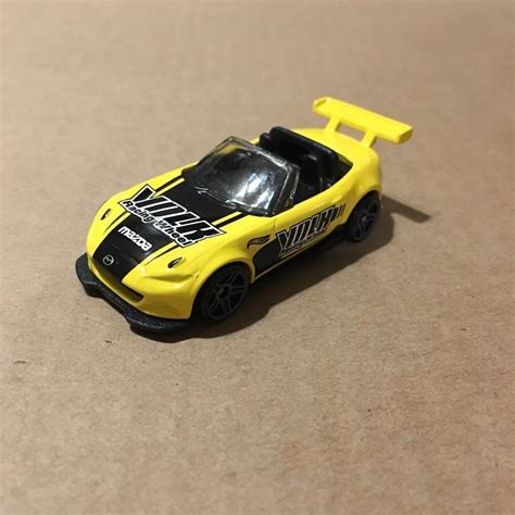 Loose Hot Wheels Mazda Miata MX Yolk Racing Wheel Yellow Hobbies Toys Toys Games On