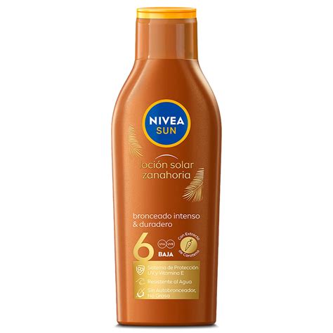 Leche Solar Zanahoria Spf 6 Nivea Botella 200 Ml Supermercados DIA