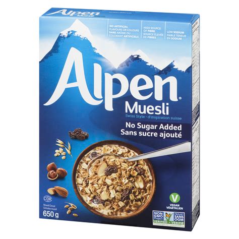 Alpen Muesli Cereal No Sugar Added Stongs Market