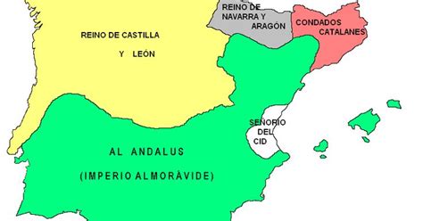 A Map Of Spain Showing The Major Cities And Their Respective Towns In