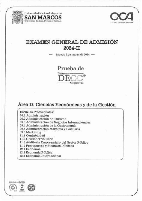 SOLUTION Examen De Admisi N 2024 Ii Rea D Alberto Cruz Studypool