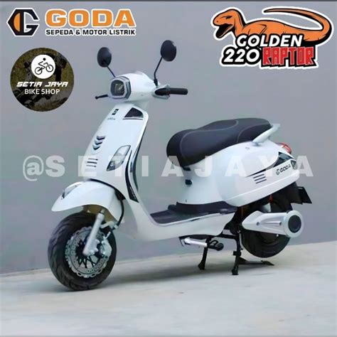 Jual Sepeda Motor Listrik GODA GOLDEN RAPTOR 220 60V 20Ah 1500 Watt New