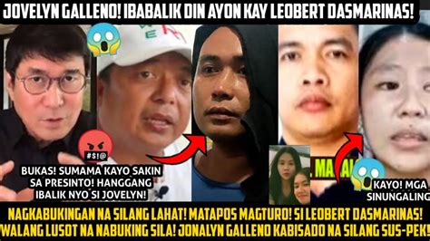 JOVELYN GALLENO NGAYONG LINGGO IBABALIK NA NAGSILAG LAGAN NA ANG MGA