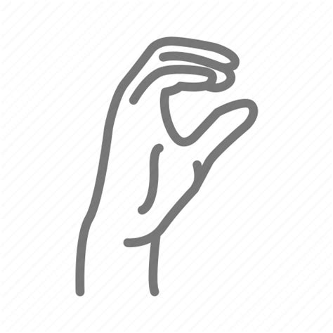 Asl C Letter C Sign Language Hand Icon Download On Iconfinder