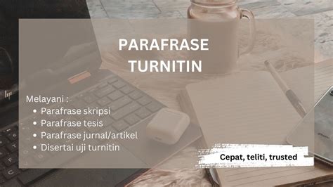 Parafrase Turnitin Skripsi Tesis Jurnal Artikel