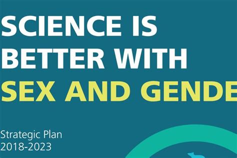 Public Sector Network Insights Science Is Better With Sex And Gender Strategic Plan 2018 2023