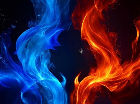 Premium Photo Fire And Ice Background Hd 4k Images Free Download