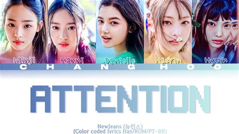 NewJeans Attention Color Coded Lyrics Han ROM PT BR YouTube