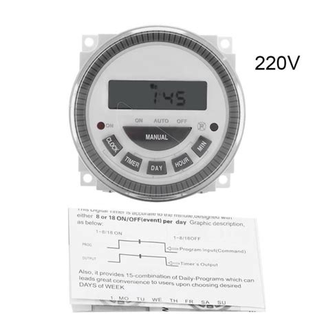 Vvikizy Relais Temporis Programmable Minuterie Num Rique Programmable