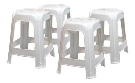 Banqueta Plastica Apilable Gol X4u Colombraro