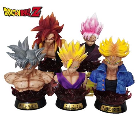 Anime Peripherals Dragon Ball Goku Gohan Gogeta Trunks Bust Seven Color