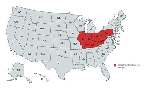 What States Does The Ohio River Run Through? - What States